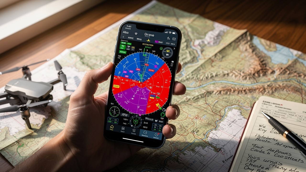Using CASA-verified safety app for airspace compliance check