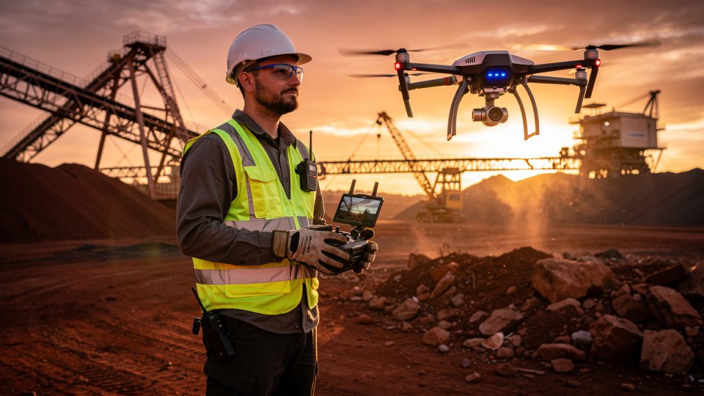 Commercial drone pilot operating UAV for professional drone jobs in Australia