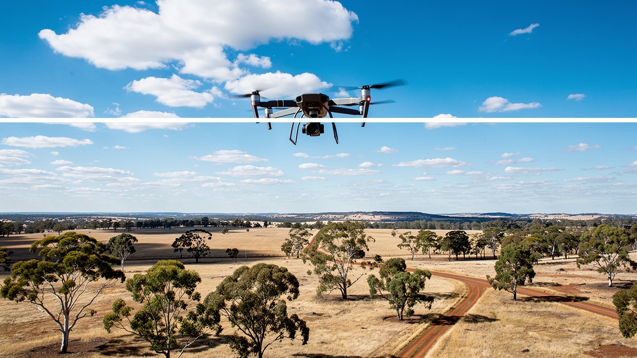 Drone maintaining proper altitude limits under CASA airspace regulations