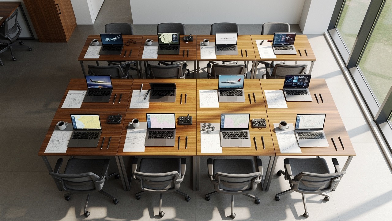 Professional drone training classroom environment in Australia