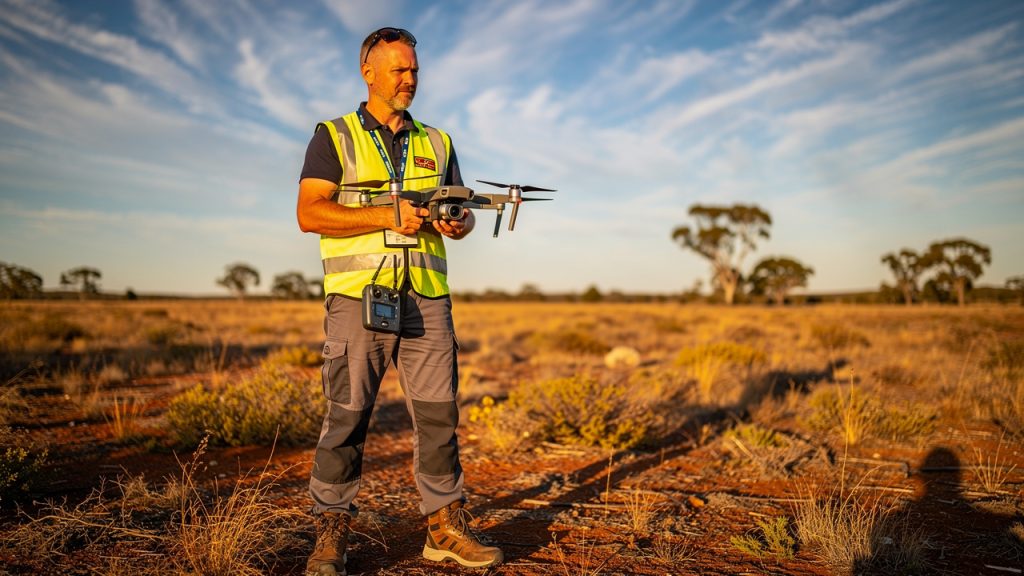 Drone pilot operating UAV in Australia representing RePL certification and drone accreditation requirements