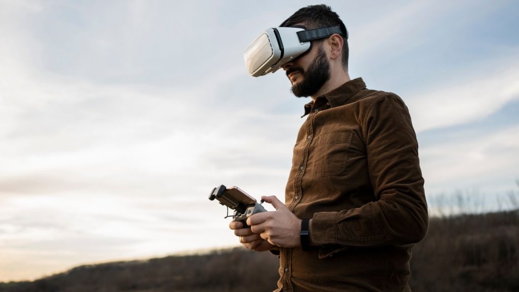 Immersive FPV Drone Training with VR Headset by Drone Training Hub