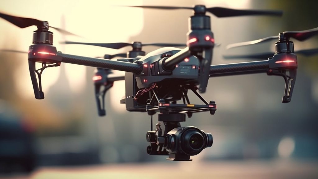 Professional drone operation training session